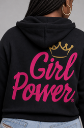 Girl Power Crown-Back Hoodie