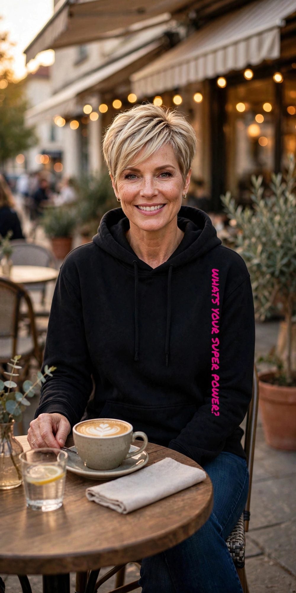 Girl Power Crown-Back Hoodie