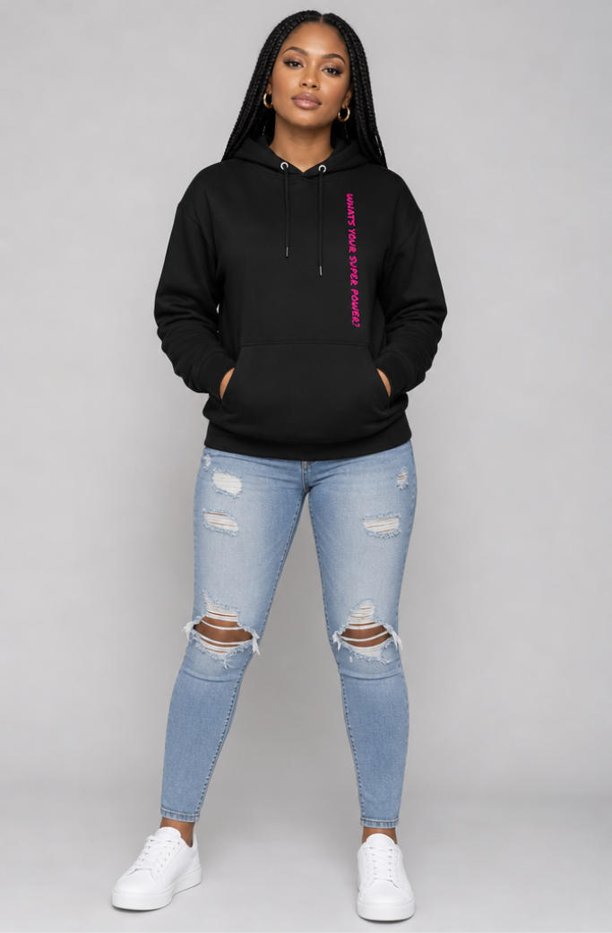 Girl Power Crown-Back Hoodie