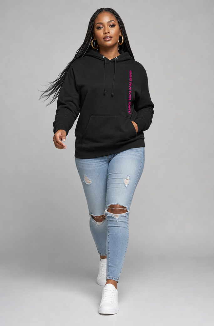 Girl Power Crown-Back Hoodie